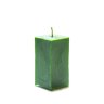 Обрядово - алтарная свеча "Куб" темно - зеленого цвета