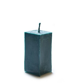 Обрядово - алтарная свеча "Куб" синего цвета
