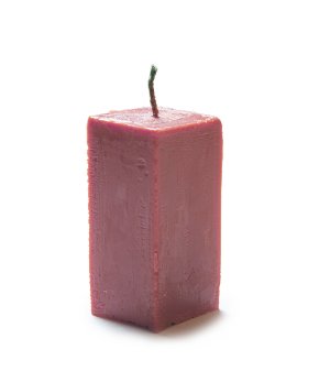Обрядово - алтарная свеча "Куб" розового цвета