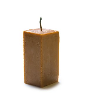 Обрядово - алтарная свеча "Куб" оранжевого цвета