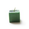Восковая свеча квадрат зеленого цвета с мятой и шалфеем