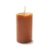 Восковая свеча колонна оранжевого цвета