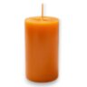 Восковая свеча колонна оранжевого цвета